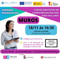 FORMACIÓN | Xornada de presentación: Cursos gratuítos en competencias dixitais para mulleres.